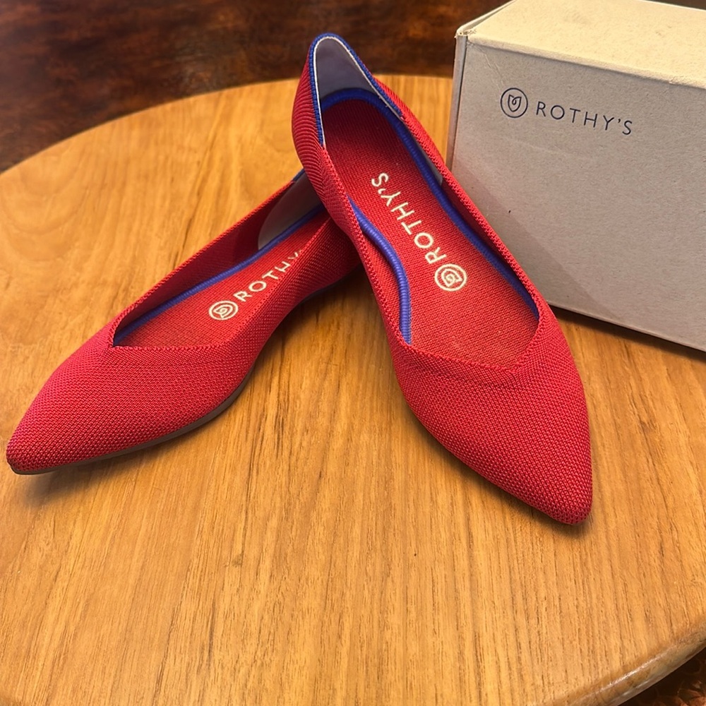 Rothy’s pointy toe flats